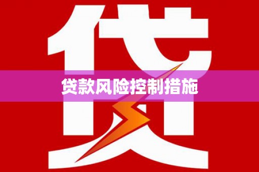 京口贷款风险控制措施