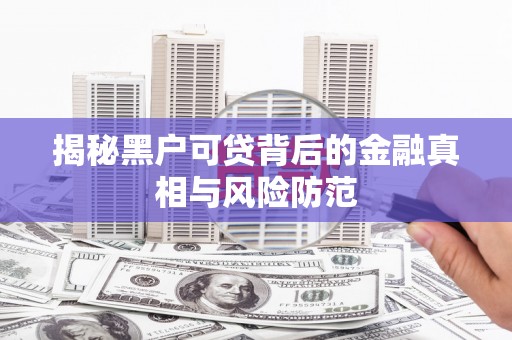 临渭揭秘黑户可贷背后的金融真相与风险防范