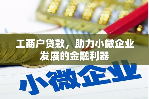 通江工商户贷款，助力小微企业发展的金融利器
