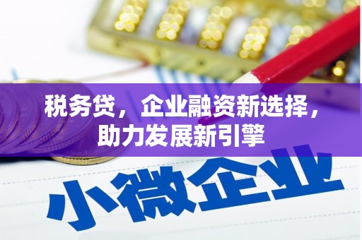 涉县税务贷，企业融资新选择，助力发展新引擎