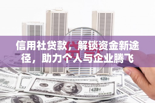 天津信用社贷款，解锁资金新途径，助力个人与企业腾飞