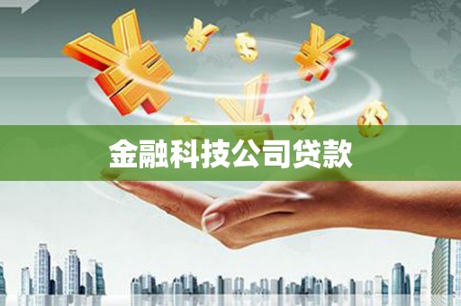 比如金融科技公司贷款